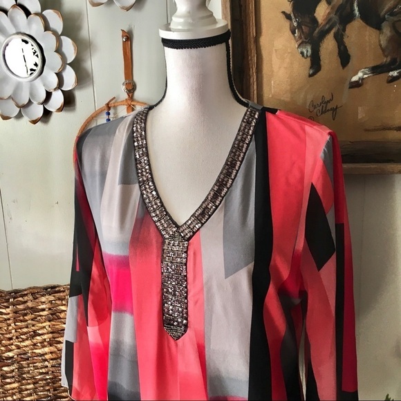 JM Collection blouse - Picture 2 of 7